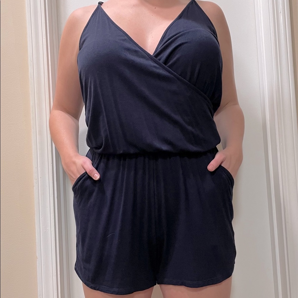 Pink Rose Romper